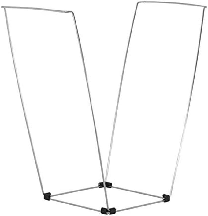 Afvalzakhouder Set - Draagbare Vuilnisbak - Opruimen Thuis - Stabiele Staalconstructie - 2 Stuks - Zwart
