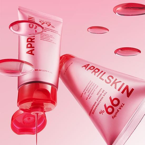 [APRILSKIN] TXA Niacinamide 99 Nacht Wrapping Masker 80ml pink