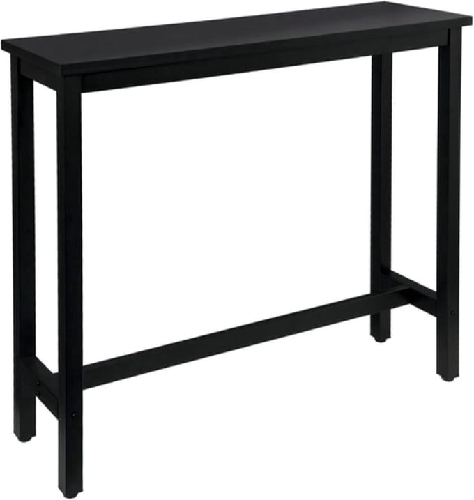 Bolt Edge Bartafel Deluxe - Zwart - Keuken - Rechthoekig - Hout/Metaal - 100x40x100cm