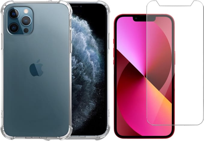 Hoesje geschikt voor iPhone 11 Pro siliconen transparant case - Screen Protector