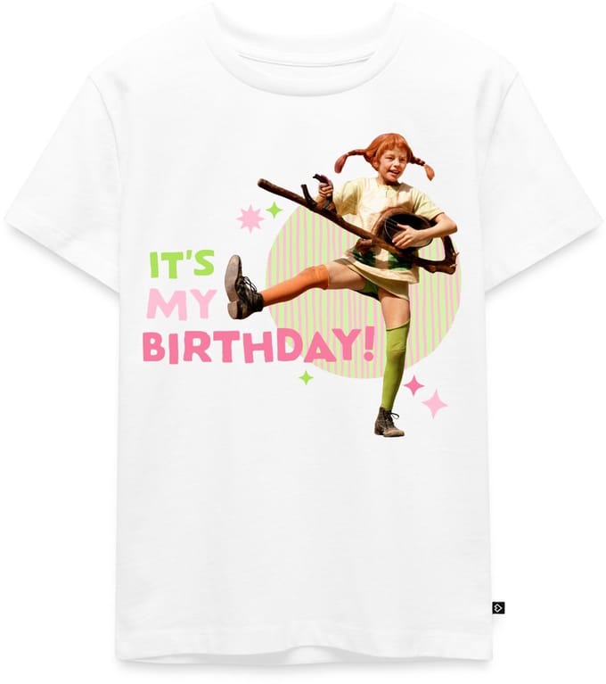 Pippi Langkous It's My Birthday Premium T Shirt Kinderen