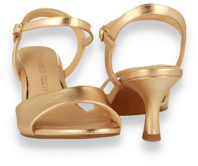 Marco Tozzi Dames Sandaal | Goud | Maat: 41