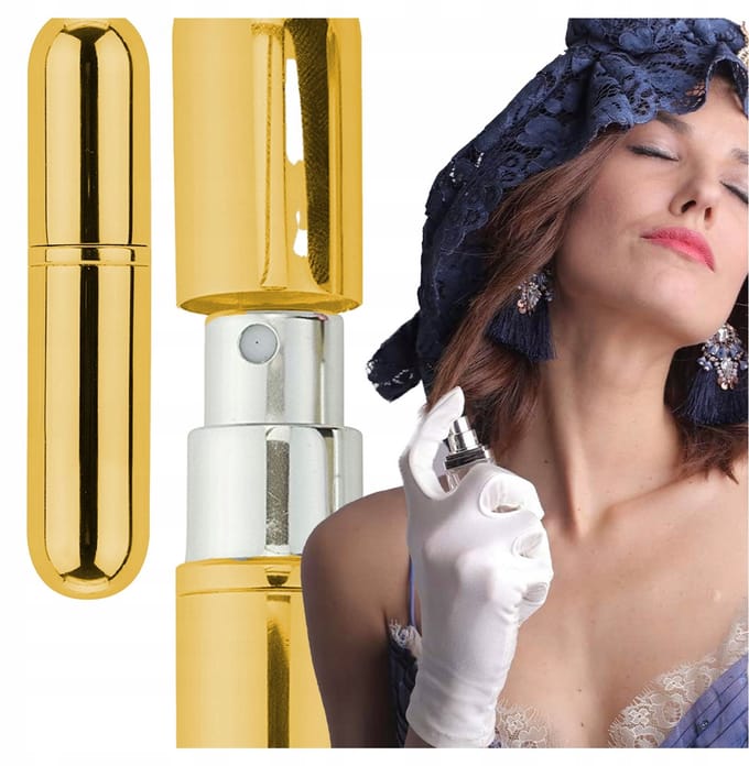 Gouden Metalen Reisverstuiver voor Parfum - 6ml