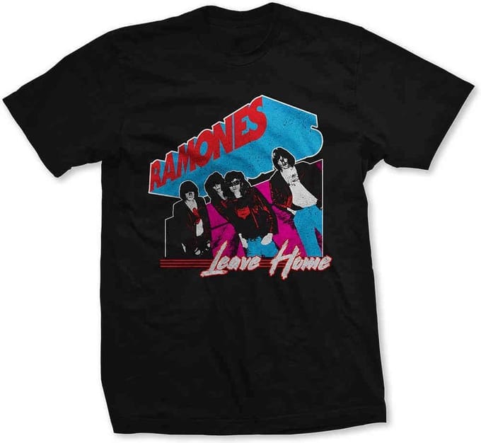 Ramones Heren Tshirt -M- Leave Home Zwart