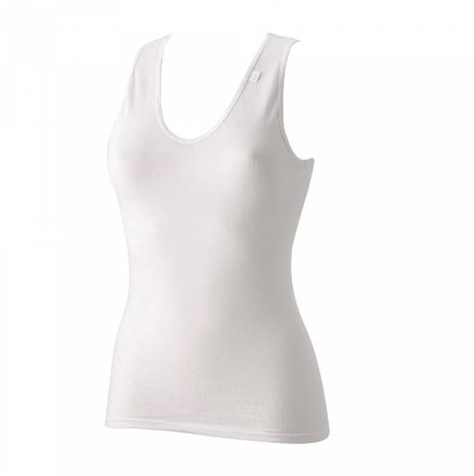 Dames hemdje 7528 spencer model - Dames katoenen onderhemd V-hals - Singlet - Wit / XL