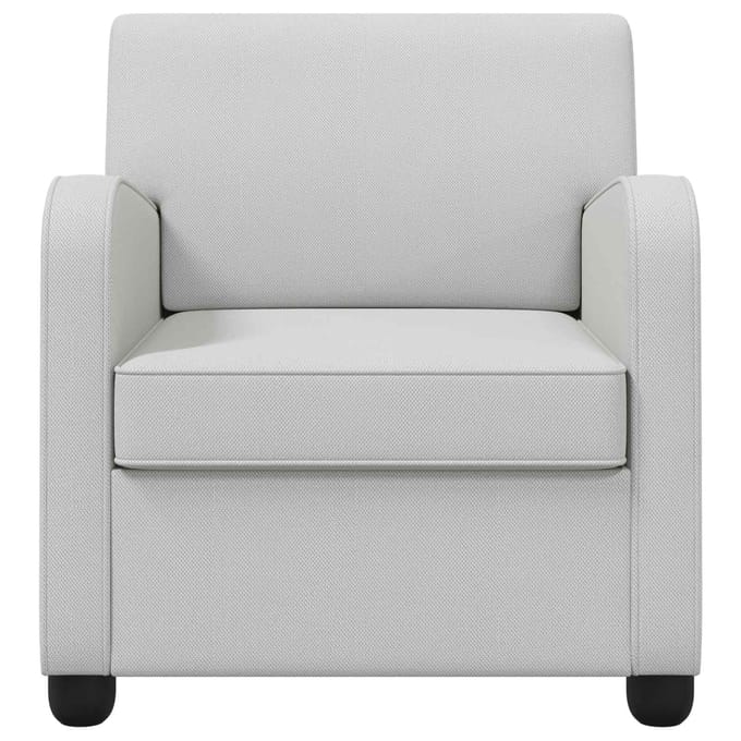 vidaXL - Fauteuil - Lichtgrijs - fluweel