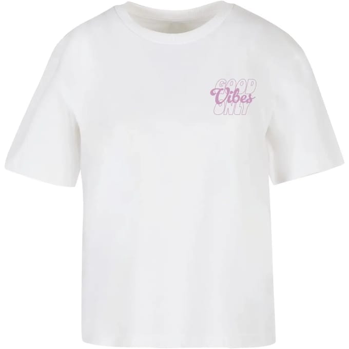 Dames-T-shirt Miss Tee Good Vibes Wording