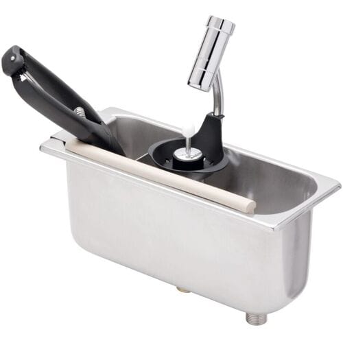 GGM Gastro Eisportioniererdusche mit Portioniererdusche & integr. Wasserstrahl-Regler Zilver