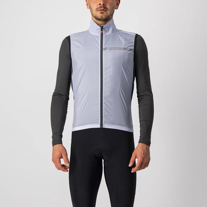 Castelli SQUADRA STRETCH VEST Silver Gray/Dark Gray - Mannen - maat L