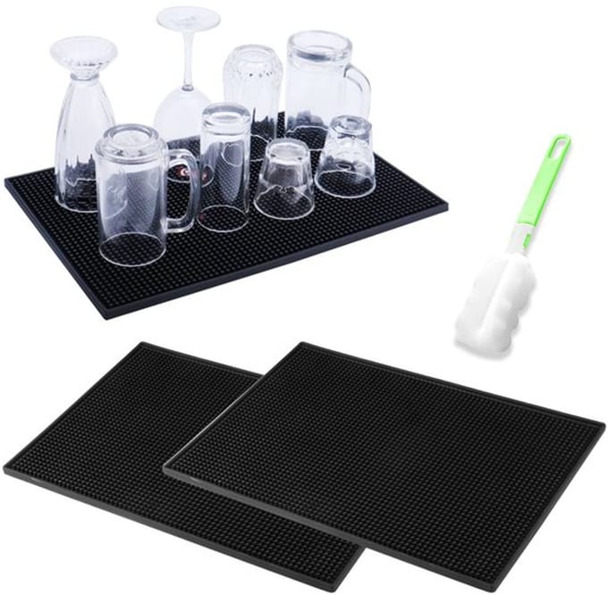 Store_7 - Bar Mat - Silicone Druipmat - Duurzaam en Sterk - Zwart