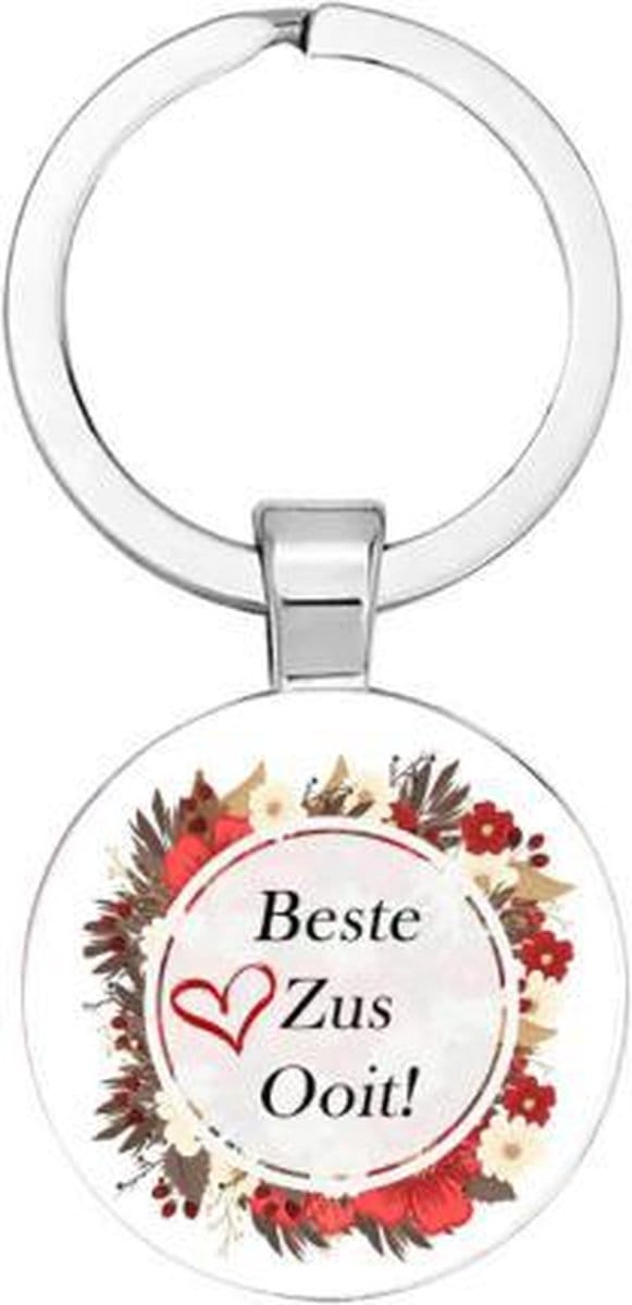 Akyol - Beste zus ooit Sleutelhanger - Quotes - zussen - 2,5 x 2,5 CM