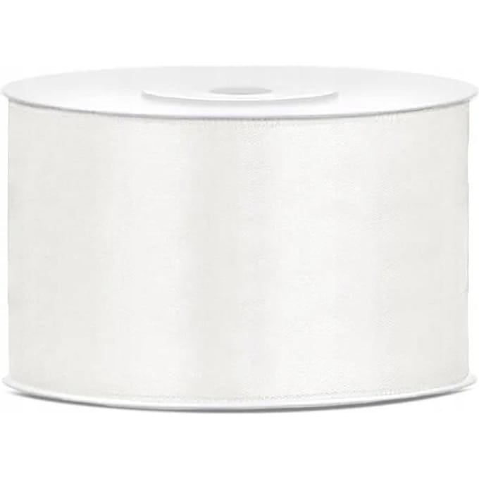 Partydeco - Satijn lint cream 38 mm/ rol 25 m