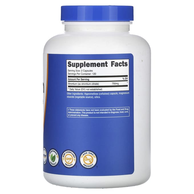 Strontium, 240 capsules (375 mg per capsule)