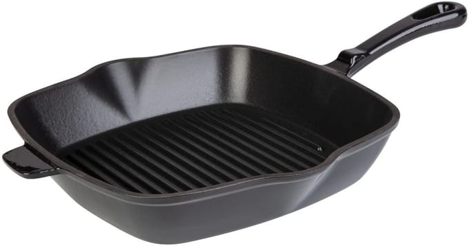 Ernesto Gietijzeren grillpan 24,5 cm - Zwart