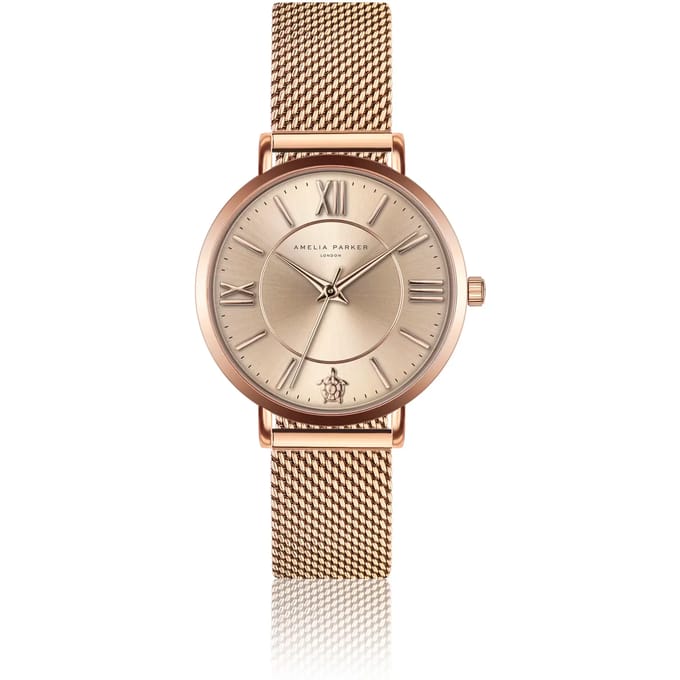 Dameshorloge Amelia Parker Petite Rose Mesh