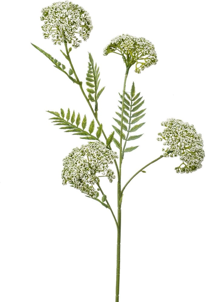 Emerald - Kunstbloem Duizendblad 60cm wit - Kunstplant voor binnen