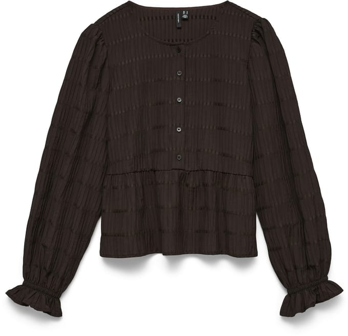 VERO MODA - VMERMA LS O-NECK TOP WVN SB2 - Dames - Blouses