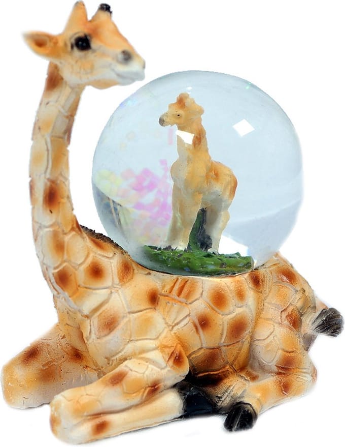 PIA Soft Toys Giraf liggend waterbal - 45 mm - Snowglobe
