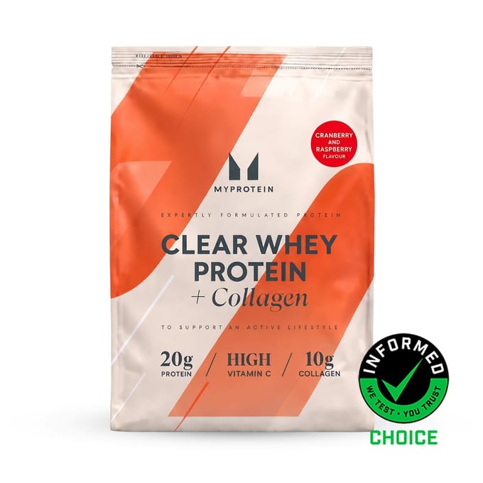 Clear Protein | Whey & Collagen - 480G - 20servings - Cranberry & Framboos