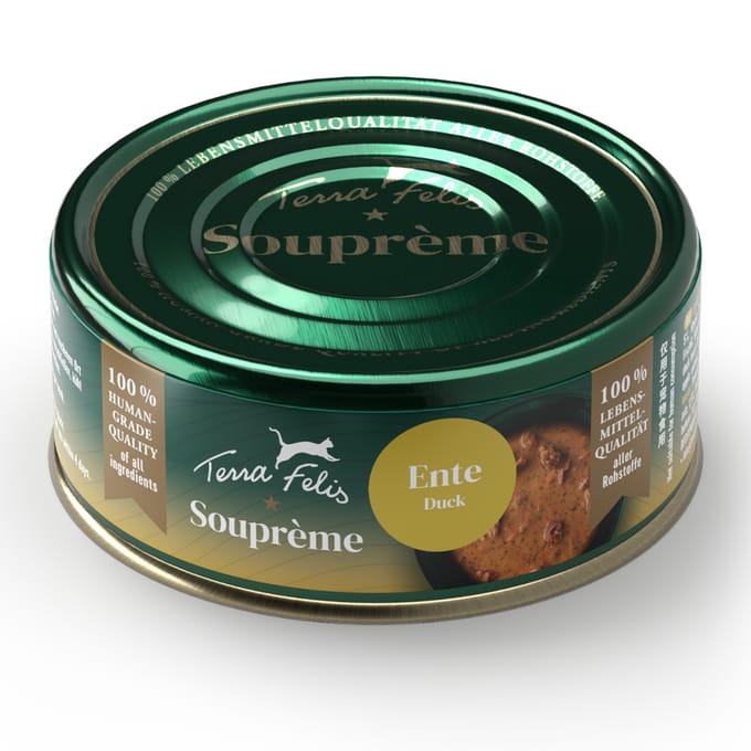 Sparpaket 48x70g Ente Terra Felis Soupreme Katzenfutter nass