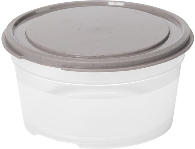 smartstore vershouddoos, rond, 0,45 L, grijs / transparant