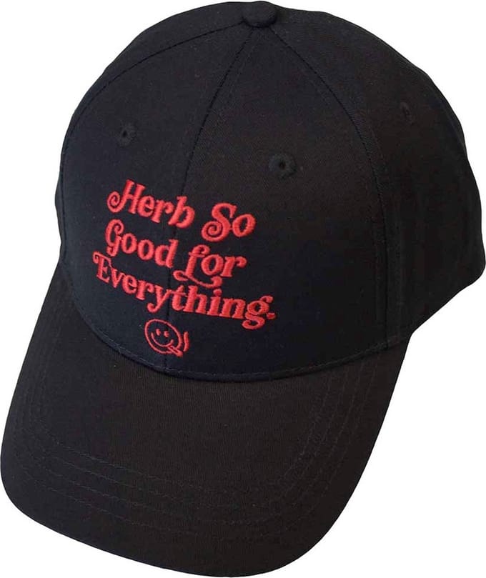 Bob Marley - Herb So Good Baseball pet - Zwart