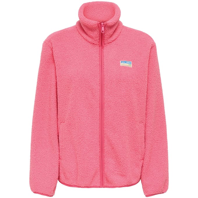Regular fit fleecejack met ritssluiting model 'EVA'