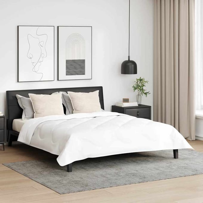 vidaXL Hoofdkussen 2 st 61 x 41 x 20 cm Polyester Wit