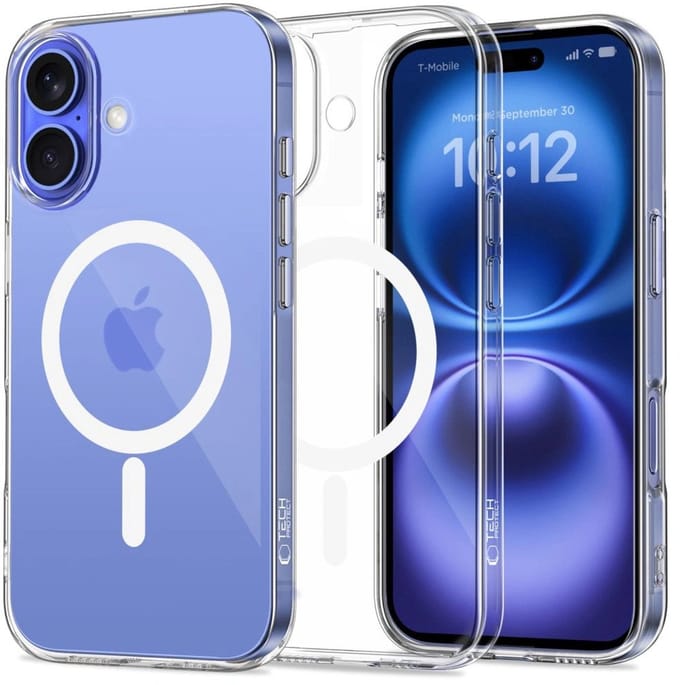 Tech-Protect FlexAir MagSafe Case for iPhone 16 - Transparent