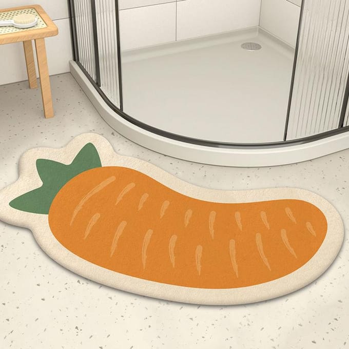 Badkamer Douche Deurmat Badkamer Absorberende Gebogen Voetmat Antislipmat Badkamer Deur Tapijt 40X80cm gray