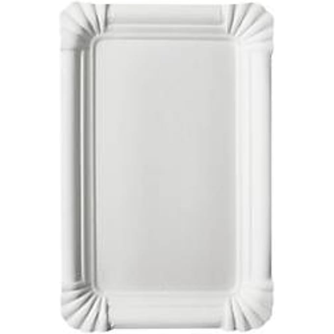 Papstar wegwerpkartonnen borden ‘pure’, vierkant, 130 x 200 mm, wit, FSC, 4 x 250 stuks