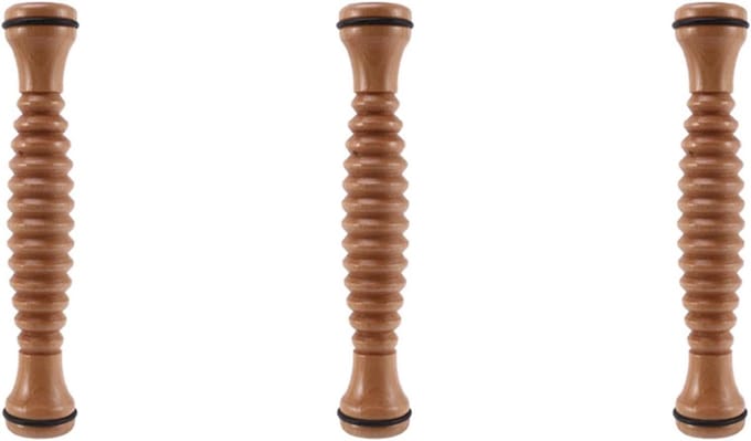 Voetmassageapparaat - Voetroller Hout - Voetontspanning - Massief Hout - 3 Stuks - Houtkleur