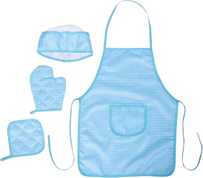 Kinder Kookset - Bakkersset Keuken - Spelletjes en Knutselen - Complete Set - 48 x 36 cm - Hemelsblauw