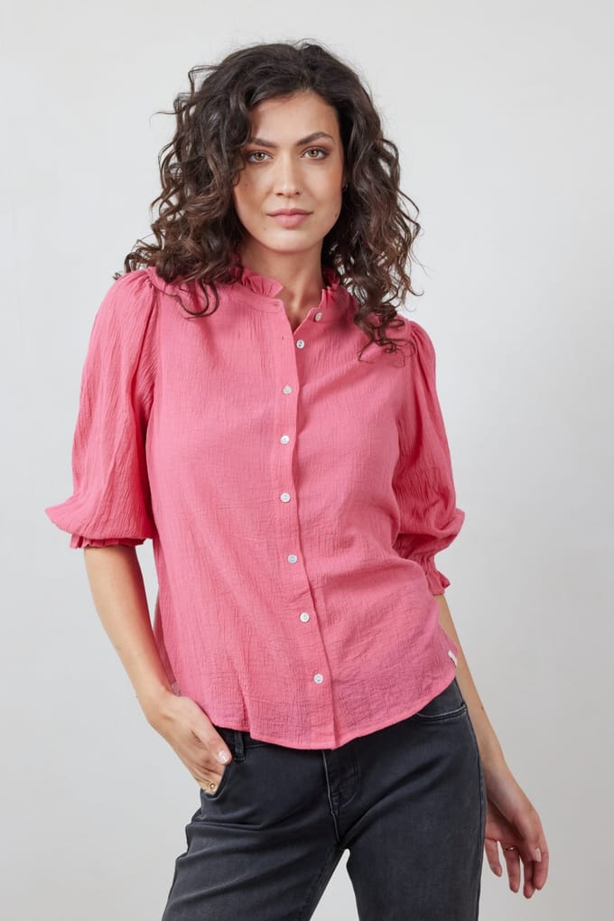 DIDI Blouse Paris Holly Berry Rose Größe: 48 | Blusen Outlet | Damen | Rosa