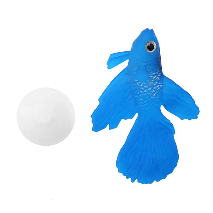 Aquarium Decoratie Grappig Kunstmatig Siliconen Kleine Vis Vis Ornament Rode Betta Vis