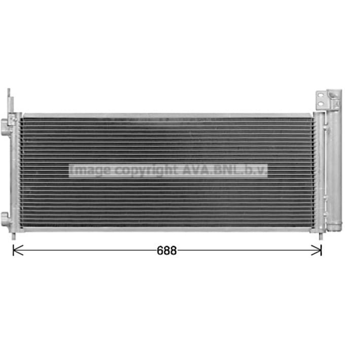 Condensator, airconditioning AVA COOLING TO5779D