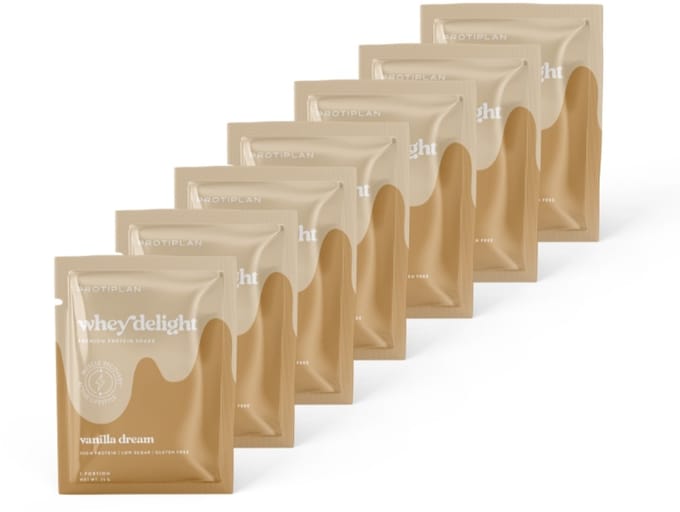 Protiplan | Whey Protein Delight | Vanilla Dream | 7 Stuks | 7 x 25g