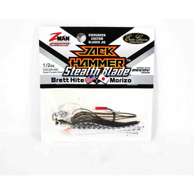 Zman Chatterbait Jackhammer Stealthblade 1/2 Oz Groene Pompoen Shad (4554) black