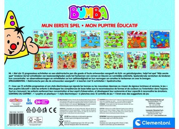 Education Clementoni - Bumba Mijn Eerste Quiz - Educatief Speelgoed 2-4 Jaar - Interactieve Pen