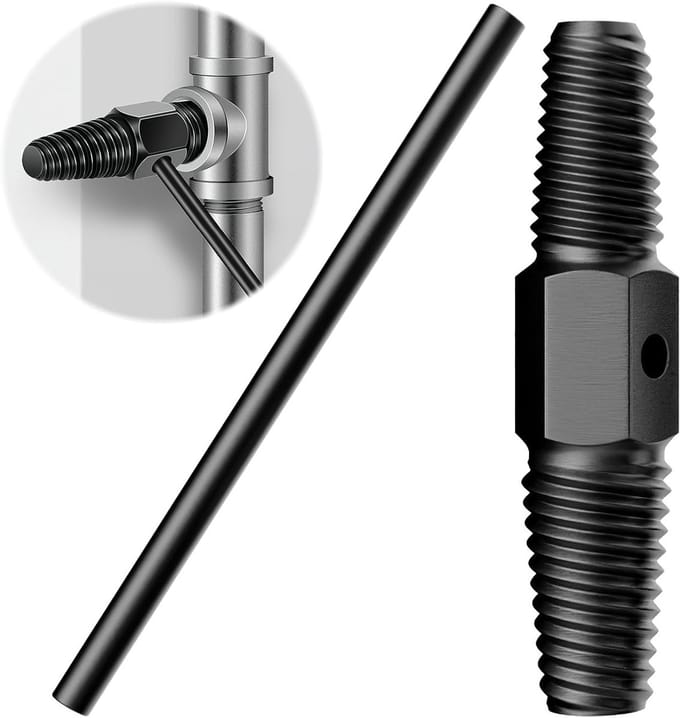 Dubbele Schroevendraaier en Schroefextractor voor het Verwijderen van Schroeven en Buizen van 1/2 en 3/4 Inch Hoses