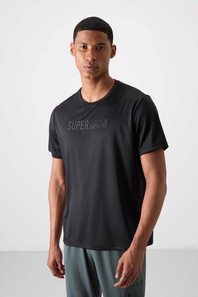 Heren Gedrukt Ronde Hals T-Shirt