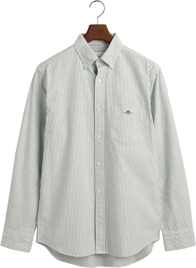 Gant casual overhemd regular fit groen
