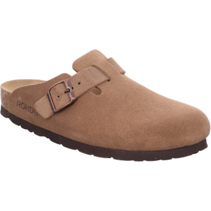 Rohde Sunnys No15 klompen dames pantoffels muiltjes leer 6071 camel