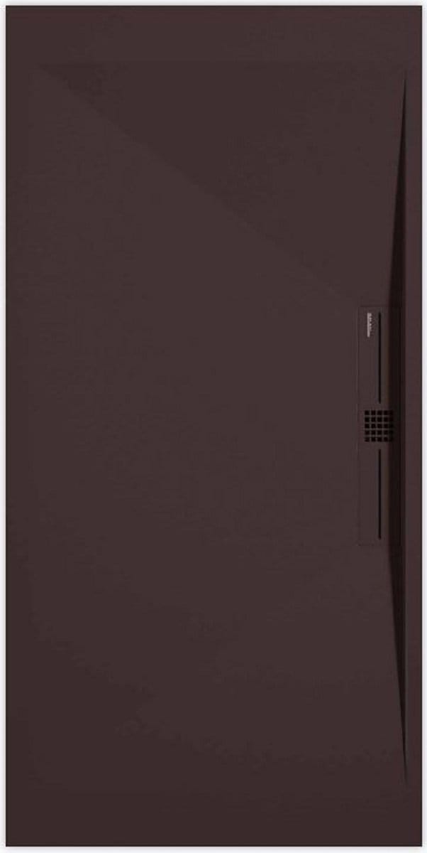 Sanifun douchebak Stone Side Chocolate Smooth 1600 x 800 P