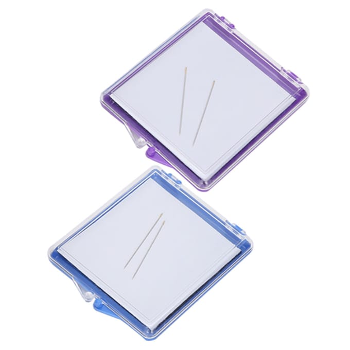 2 stuks magnetische naaispeldenkussen opbergdoos voor doe-het-zelf-hulpgereedschap, multifunctioneel plastic white