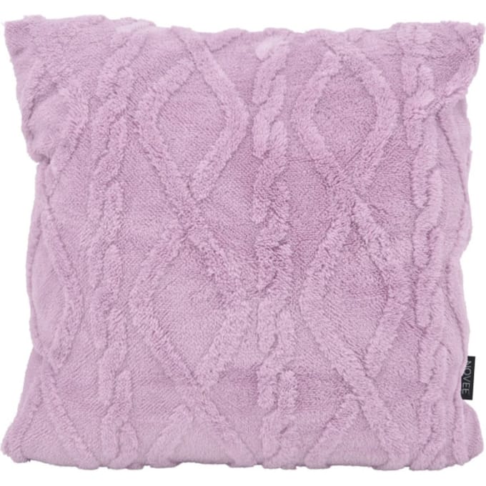 NOVÉE Furry cross lila | 45 x 45 cm | kussenhoes | polyester