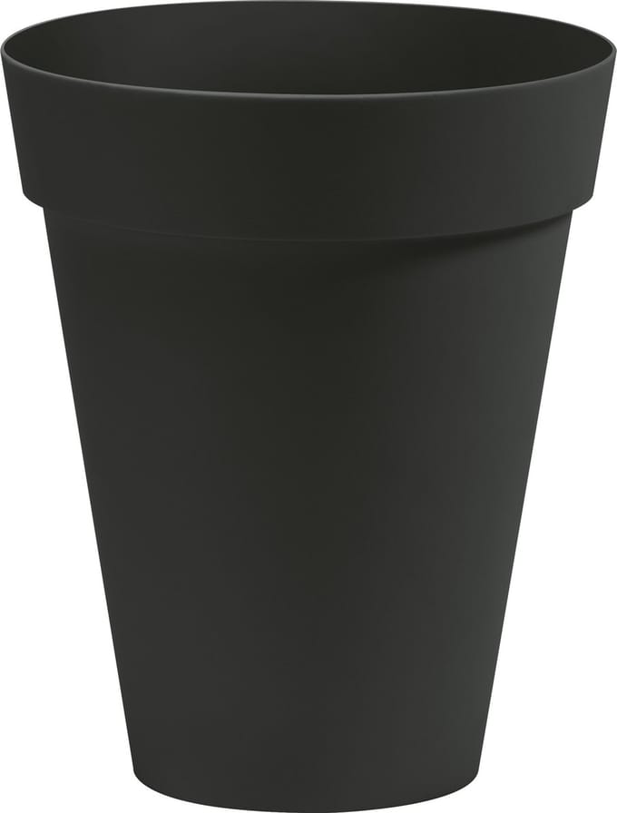 Bloempot Buiten Hoog Rond Arke Slim 33cm ANTRACIET Nicoli
