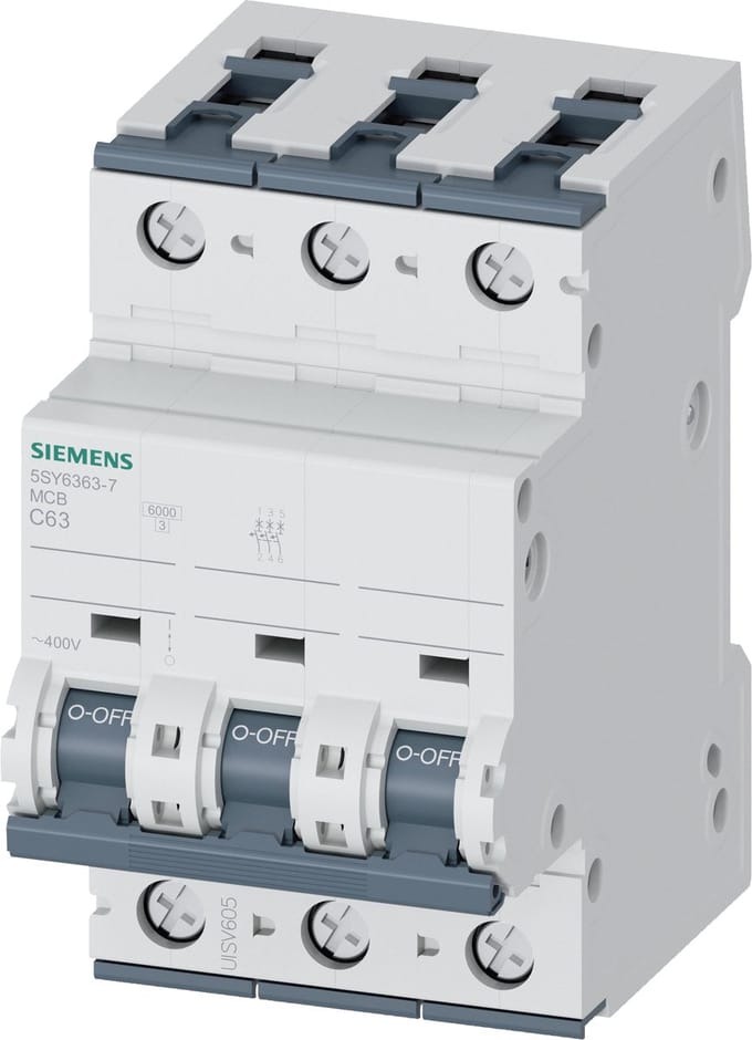 Siemens Circuit breaker 6ka 3pol c63 5sy6363-7
