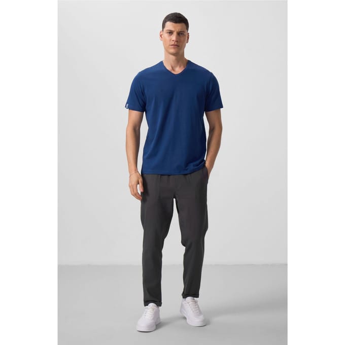 Heren V-hals Korte Mouwen T-shirt