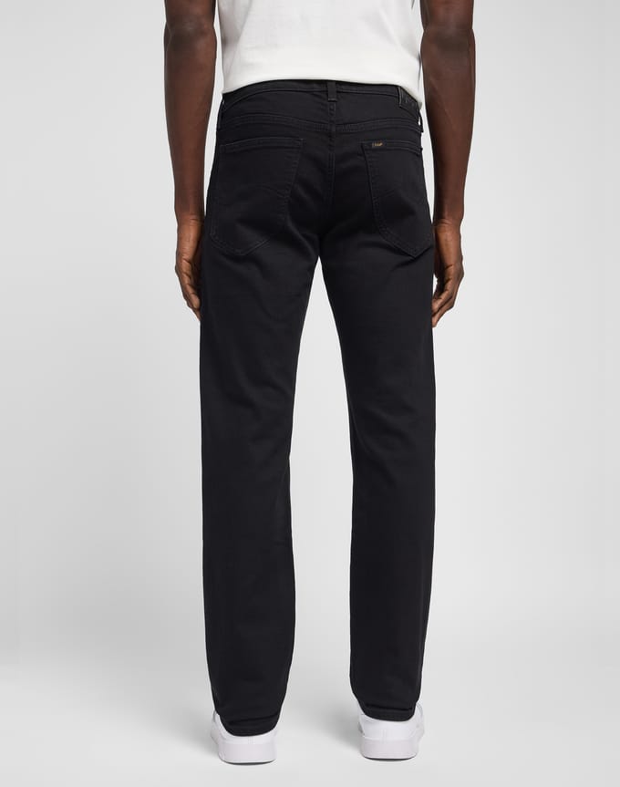Lee - DAREN ZIP FLY BLACK RINSE - W30 X L34
